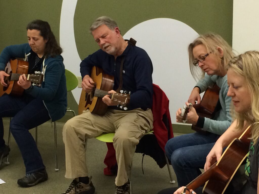 Guitar class at the Washington Conservatory of Music.