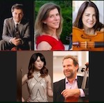 Aaron Berofsky, violin; Kathryn Votapek, violin; Korine Fujiwara, viola; Sydney Lee, cello; Tobias Werner, cello